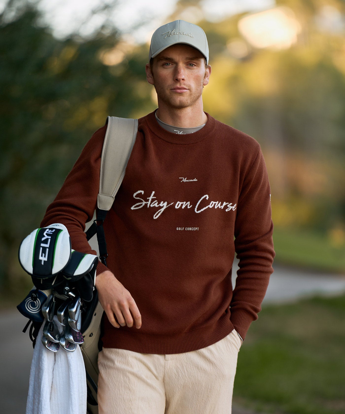 Macade TX Intarsia Knit Crewneck