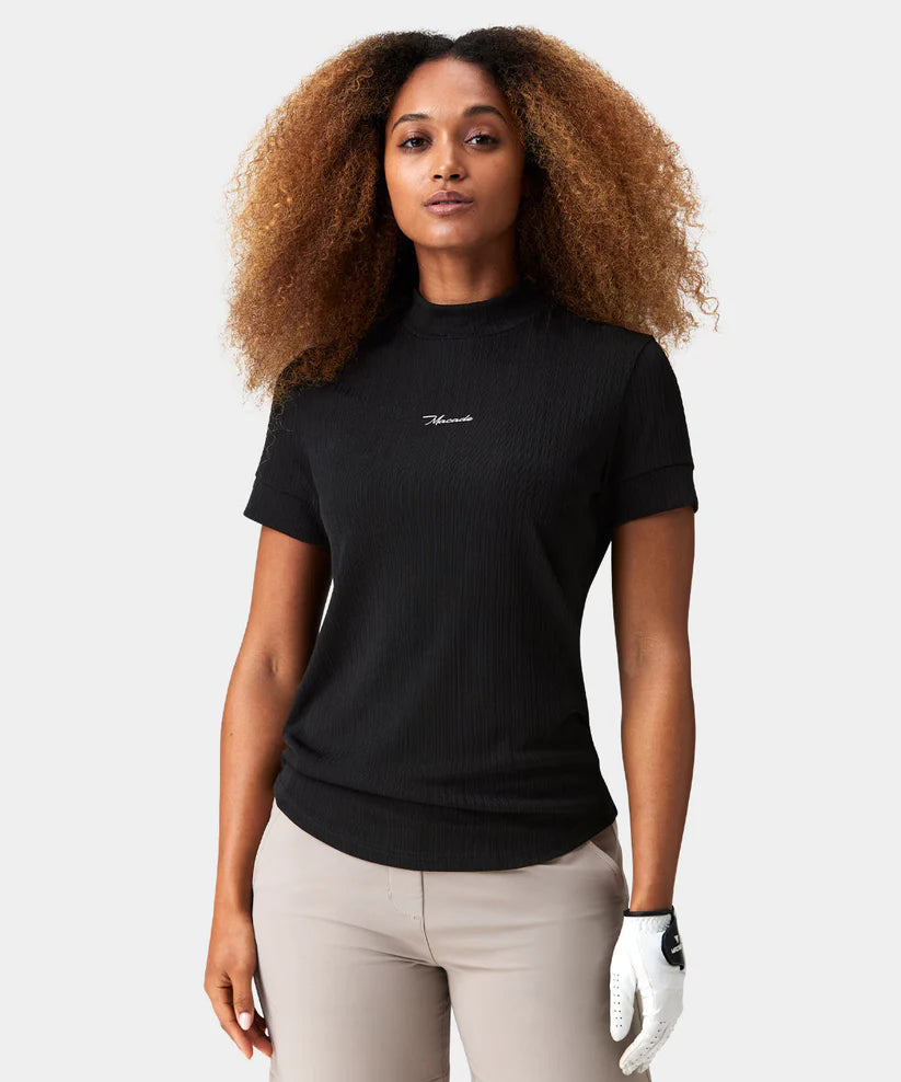 Macade Dömu Mock Neck Shirt