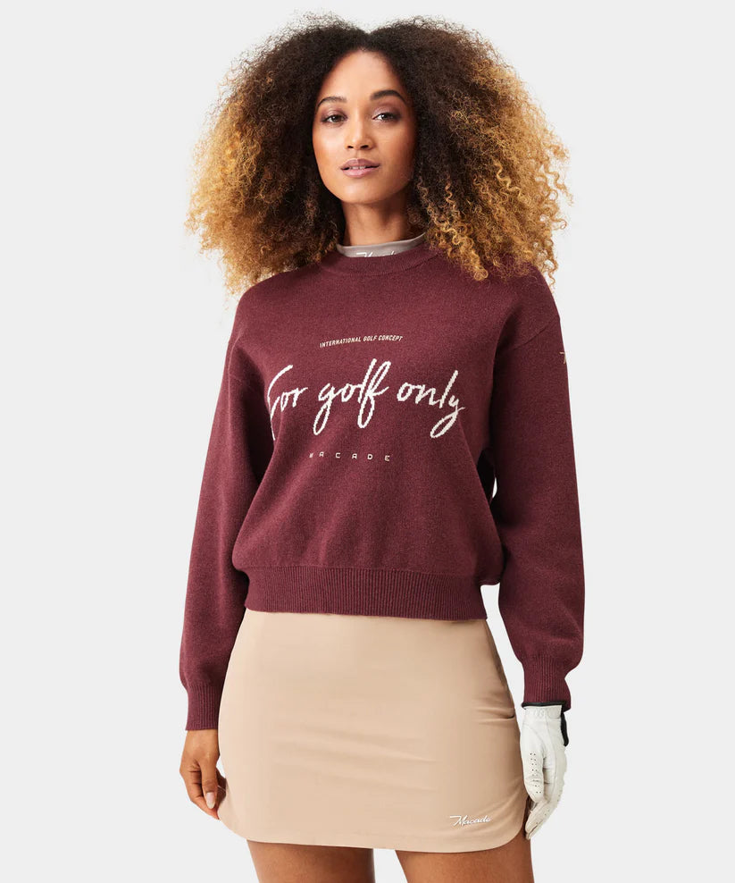 Macade Dömu Script Oversized Knit Sweater