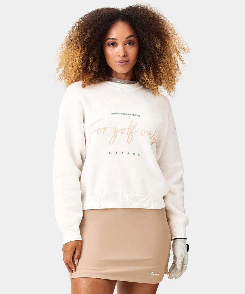 Macade Dömu Script Oversized Knit Sweater