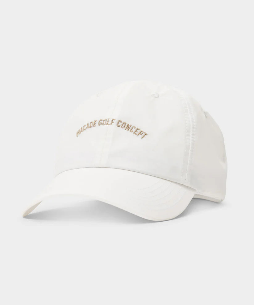 Macade White Unstructured Tech Cap