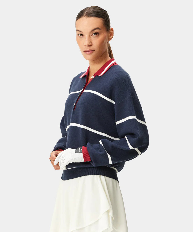 Macade Club Knit Polo Sweater