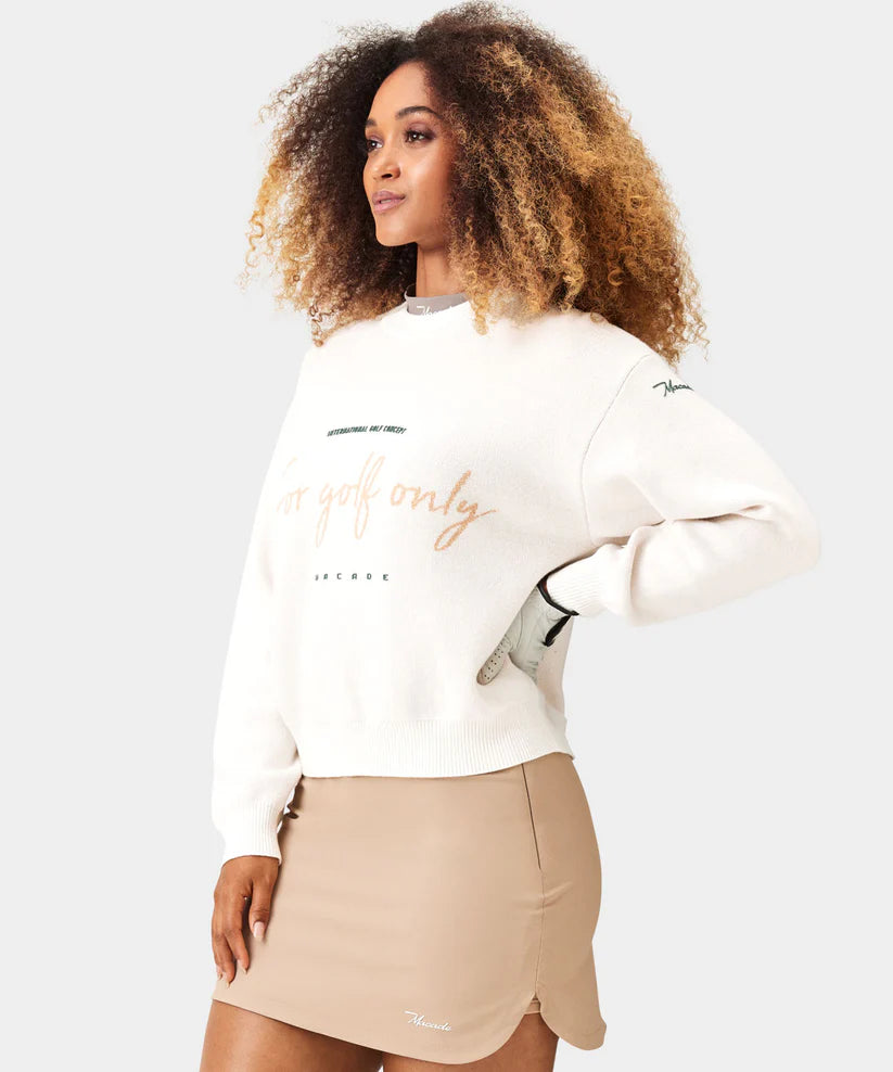 Macade Dömu Script Oversized Knit Sweater