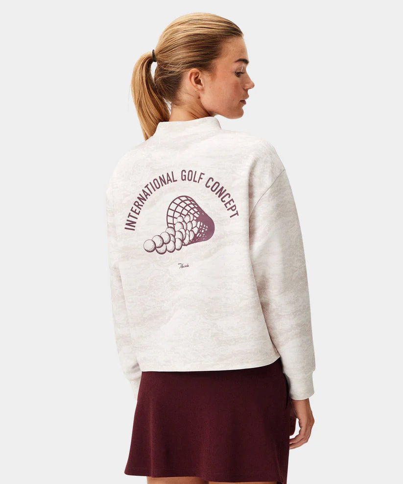 Macade Dömu Marble Mock Neck