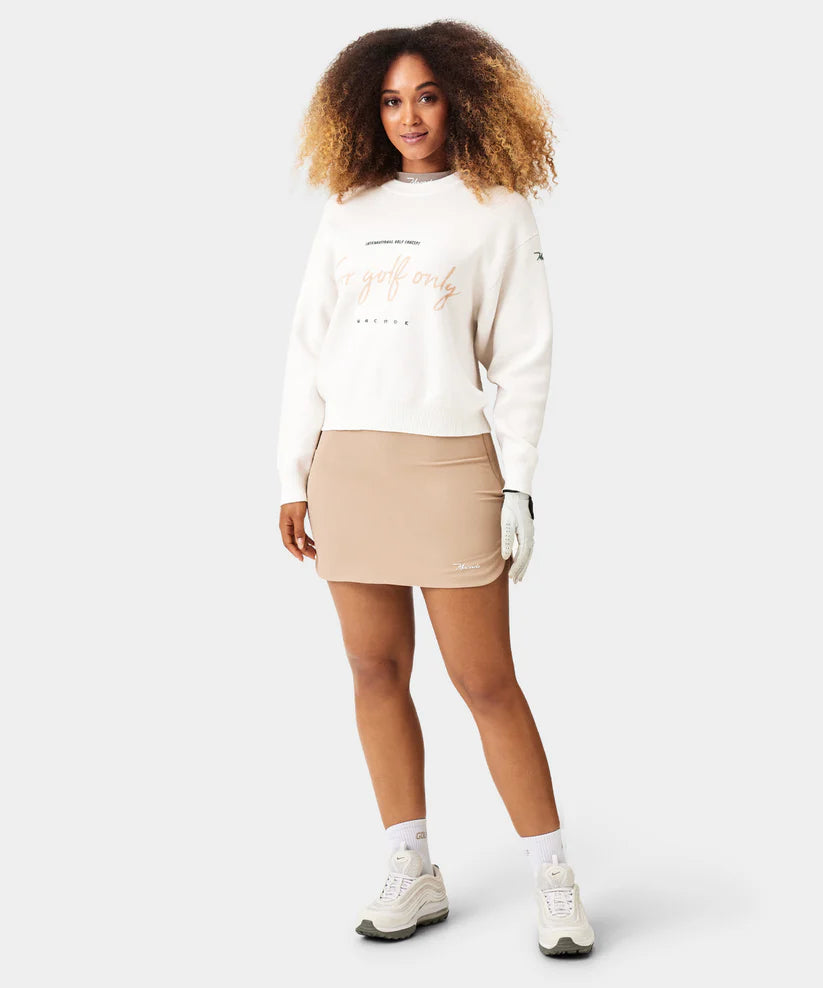 Macade Dömu Script Oversized Knit Sweater