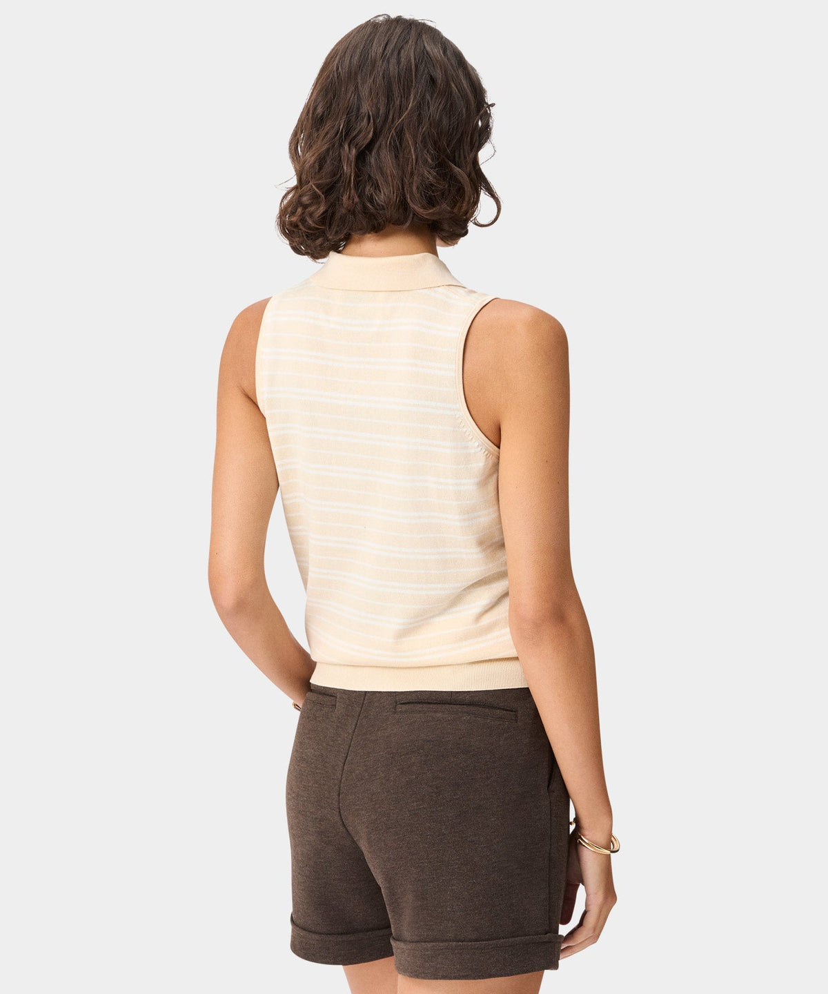 Macade Dömu Crossover Knit Sleeveless Shirt