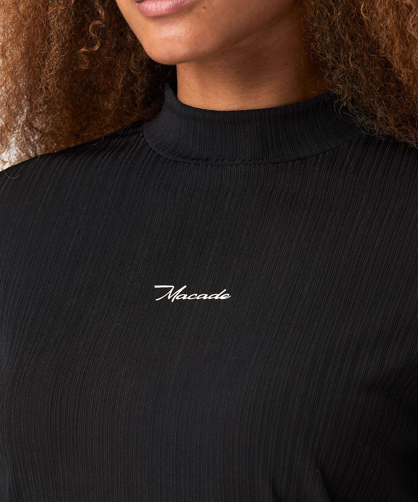 Macade Dömu Mock Neck Shirt