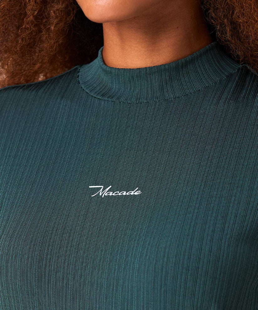 Macade Dömu Mock Neck Shirt