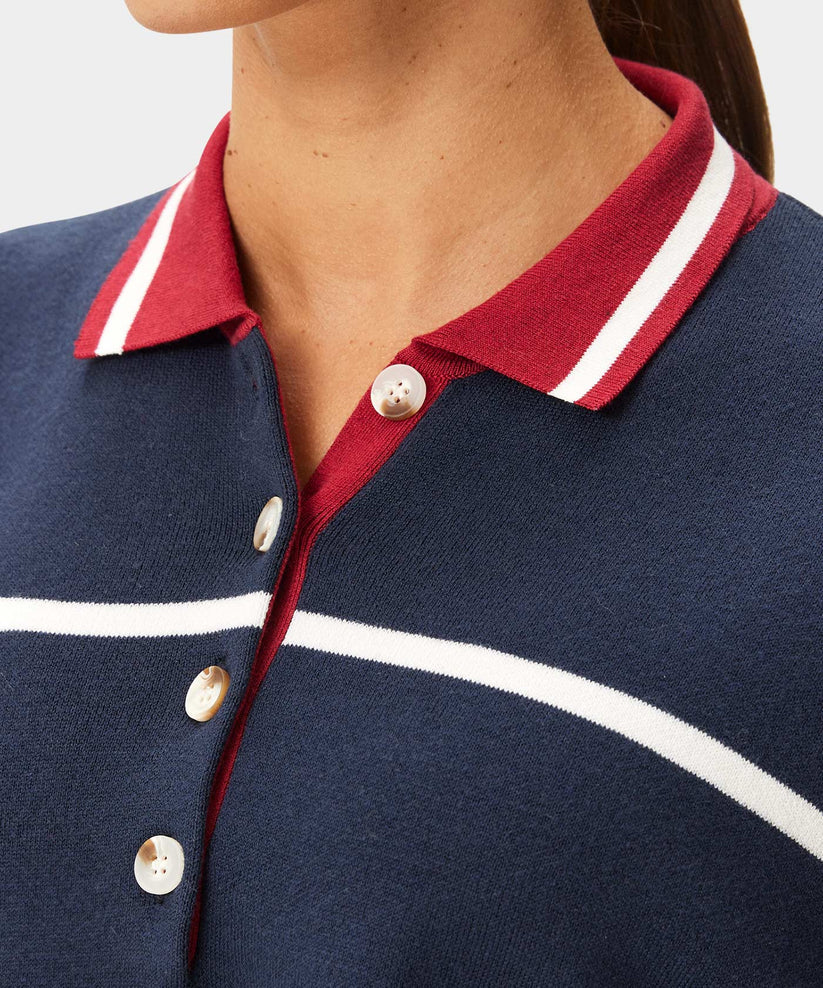 Macade Club Knit Polo Sweater