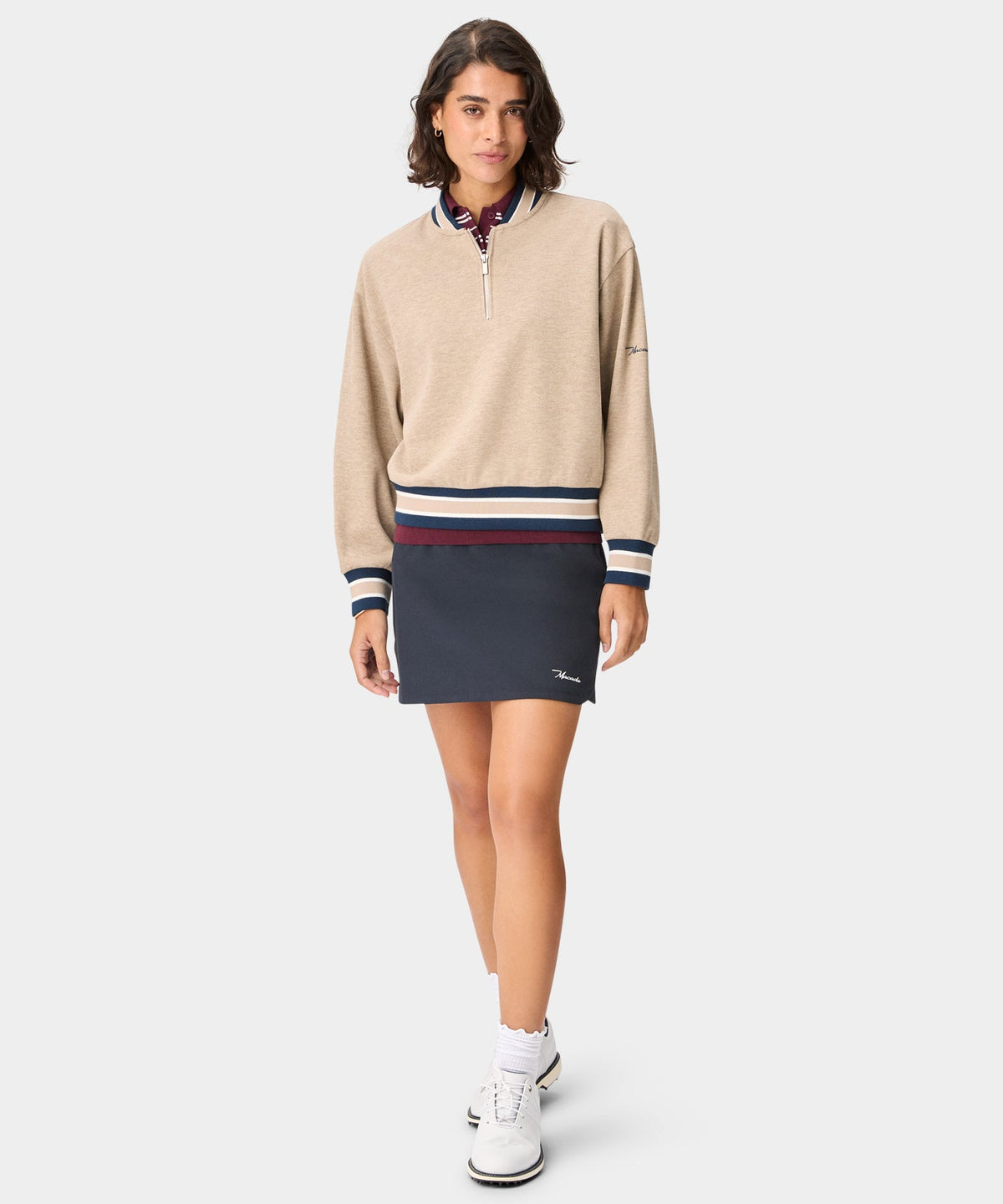 Macade Dömu Crossover Wool Bomber