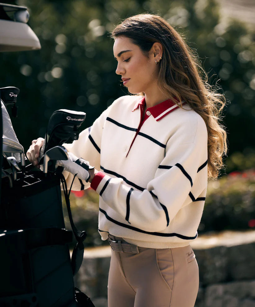 Macade Club Knit Polo Sweater