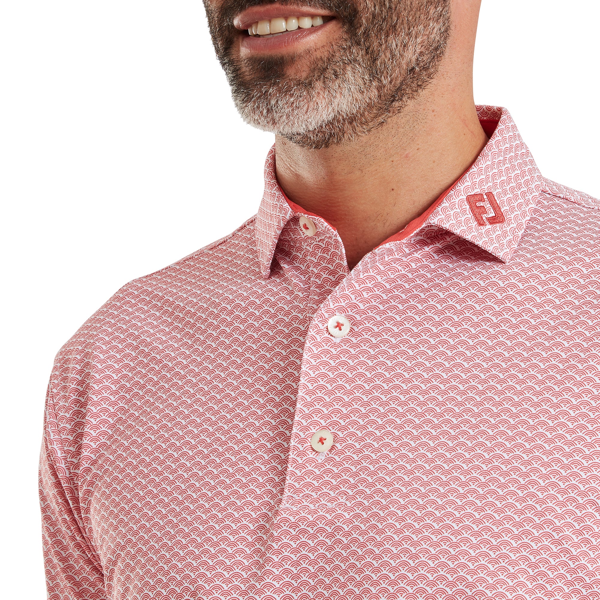 FJ Scallop Geo Pique