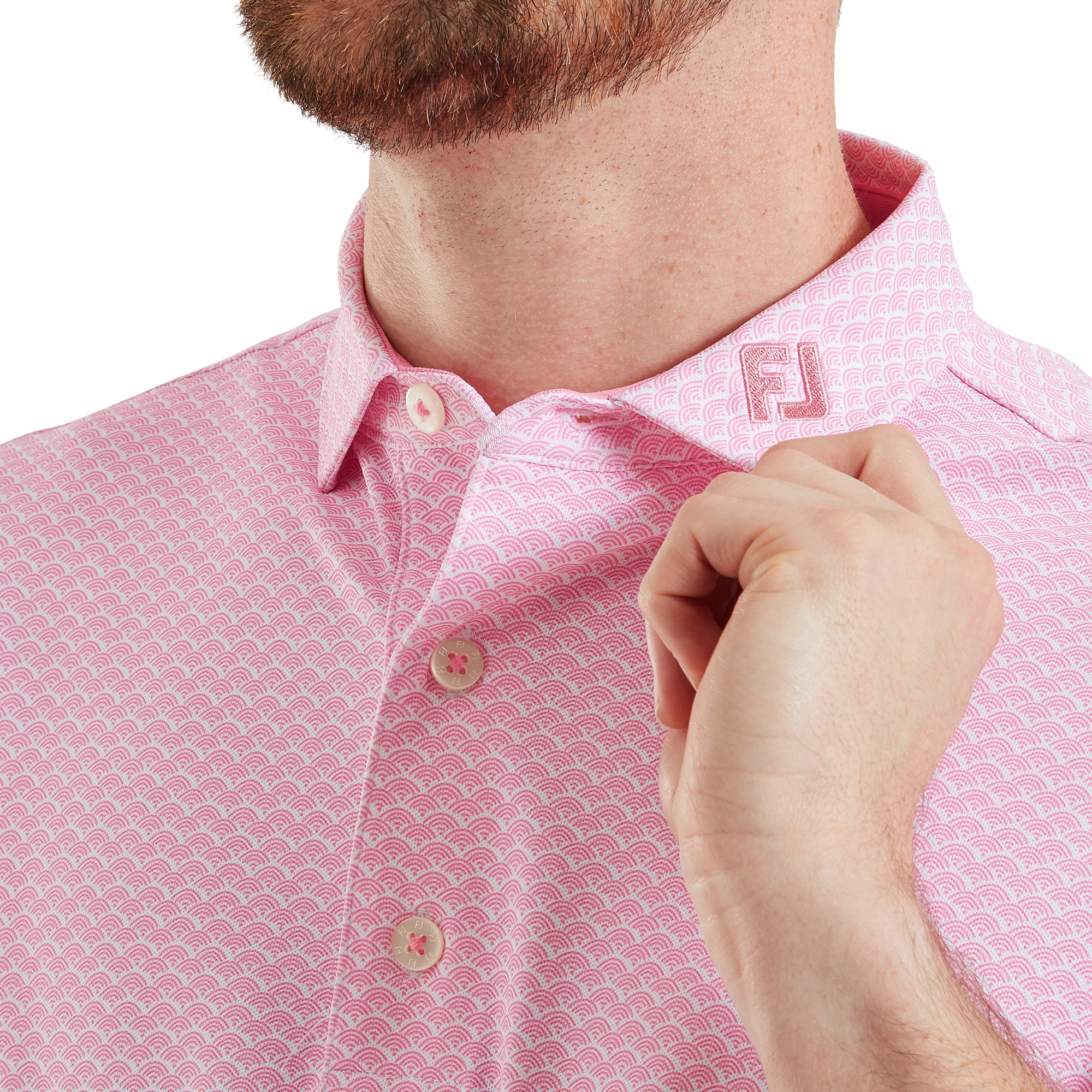 FJ Scallop Geo Pique