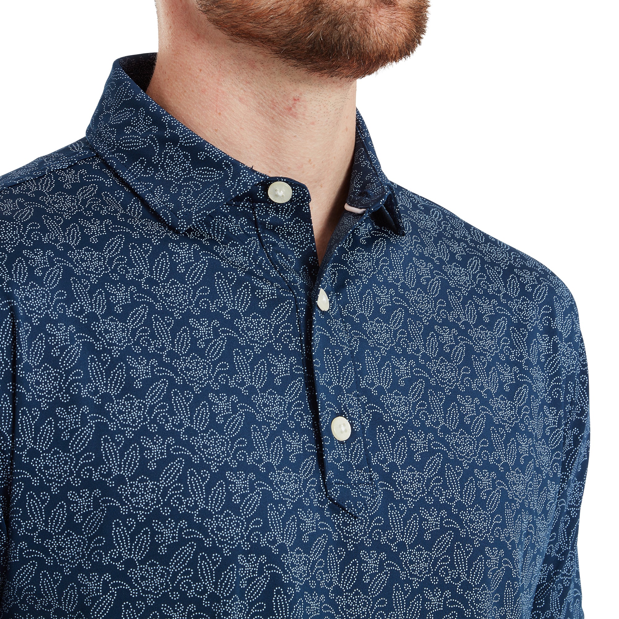 FJ Wingtip Floral Lisle