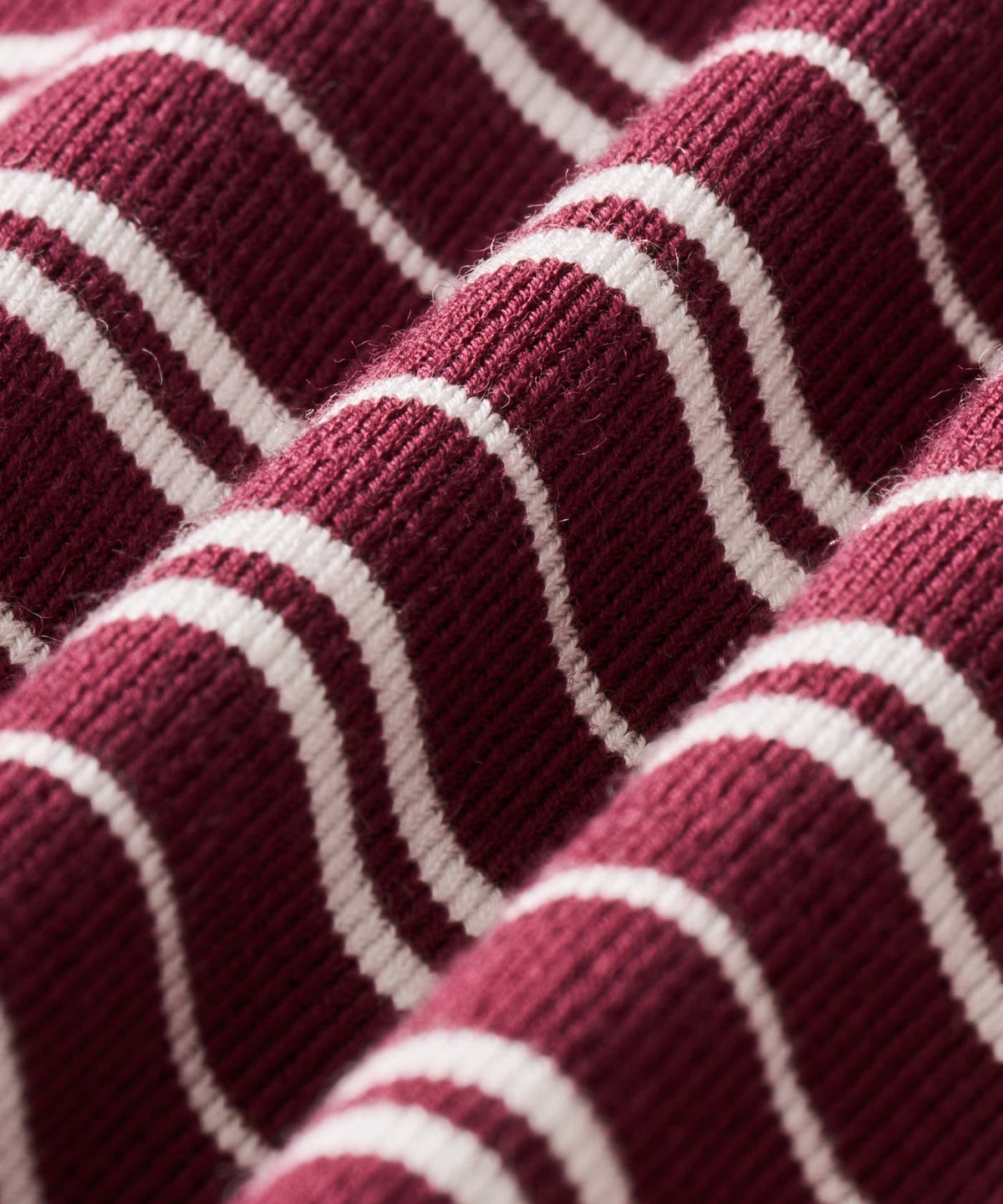 Macade Dömu Crossover Striped Knit Shirt
