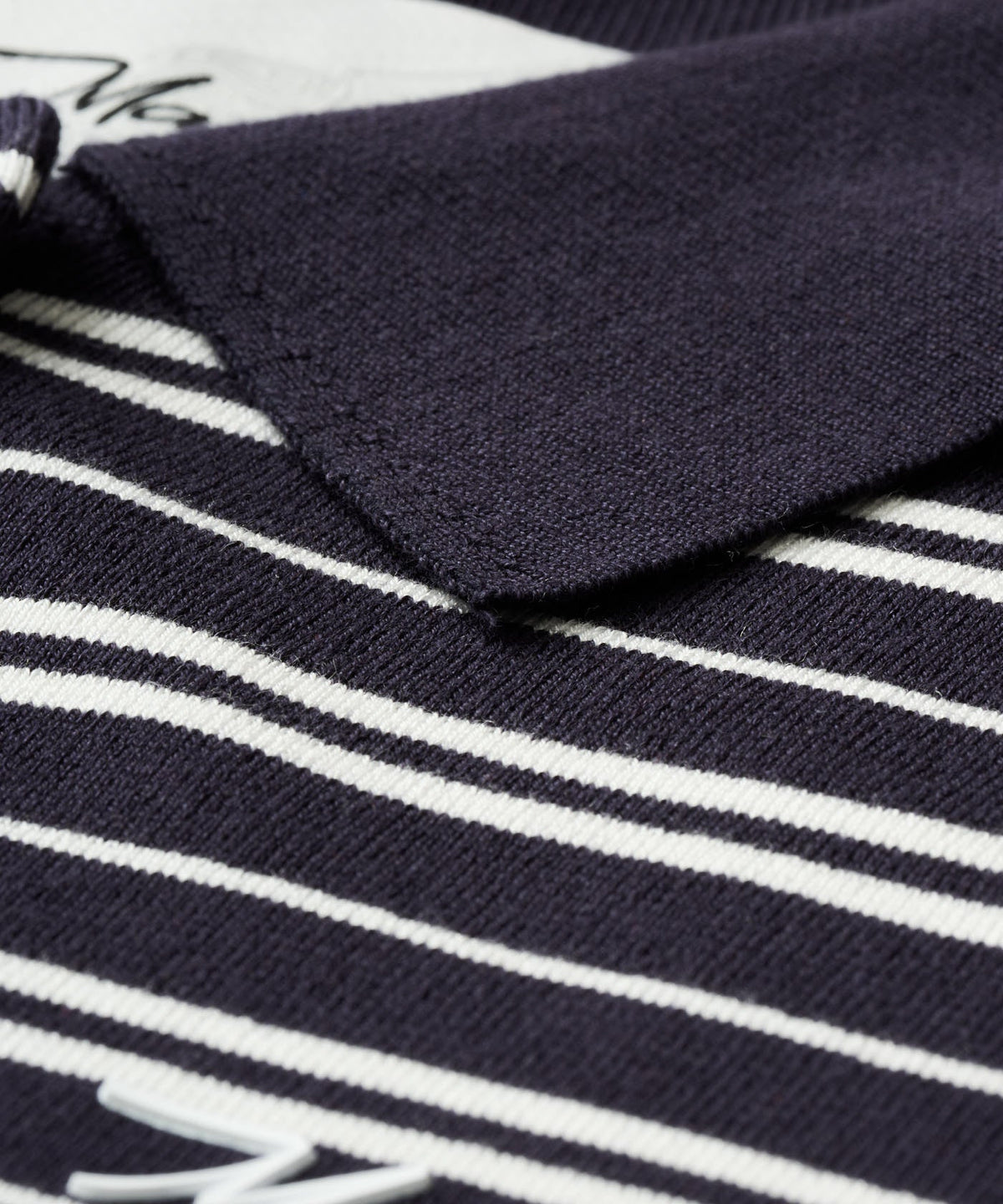Macade Dömu Crossover Striped Knit Shirt