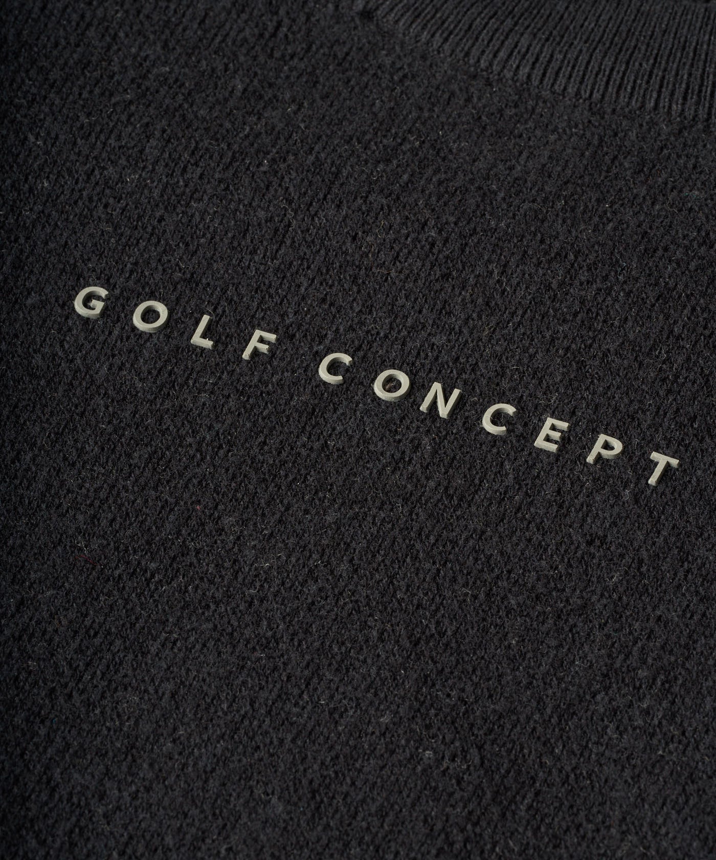 Macade Black Cashmere Blend Intarsia Crewneck