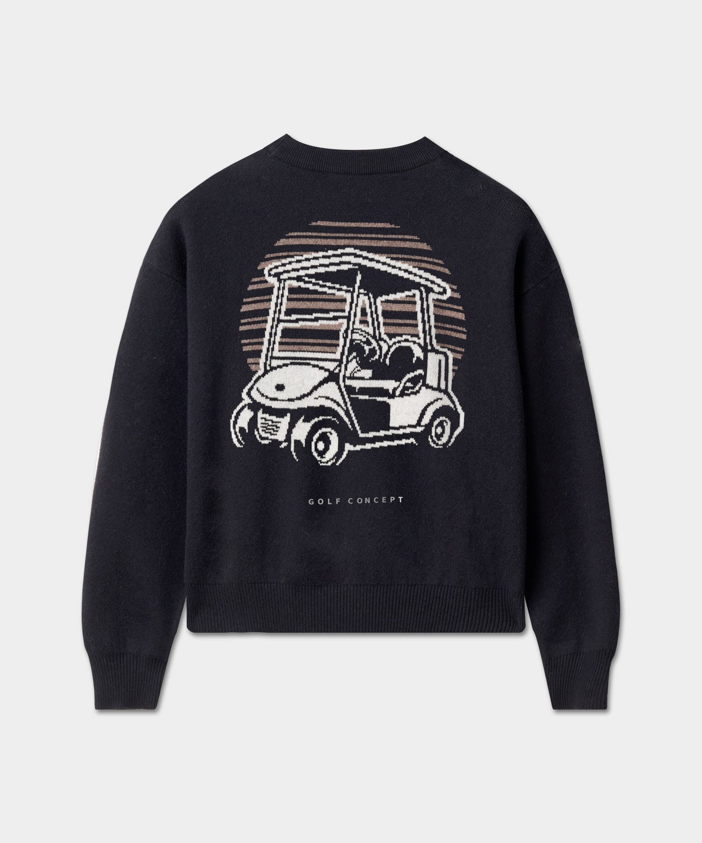 Macade Dömu Black Knit Intarsia Sweater