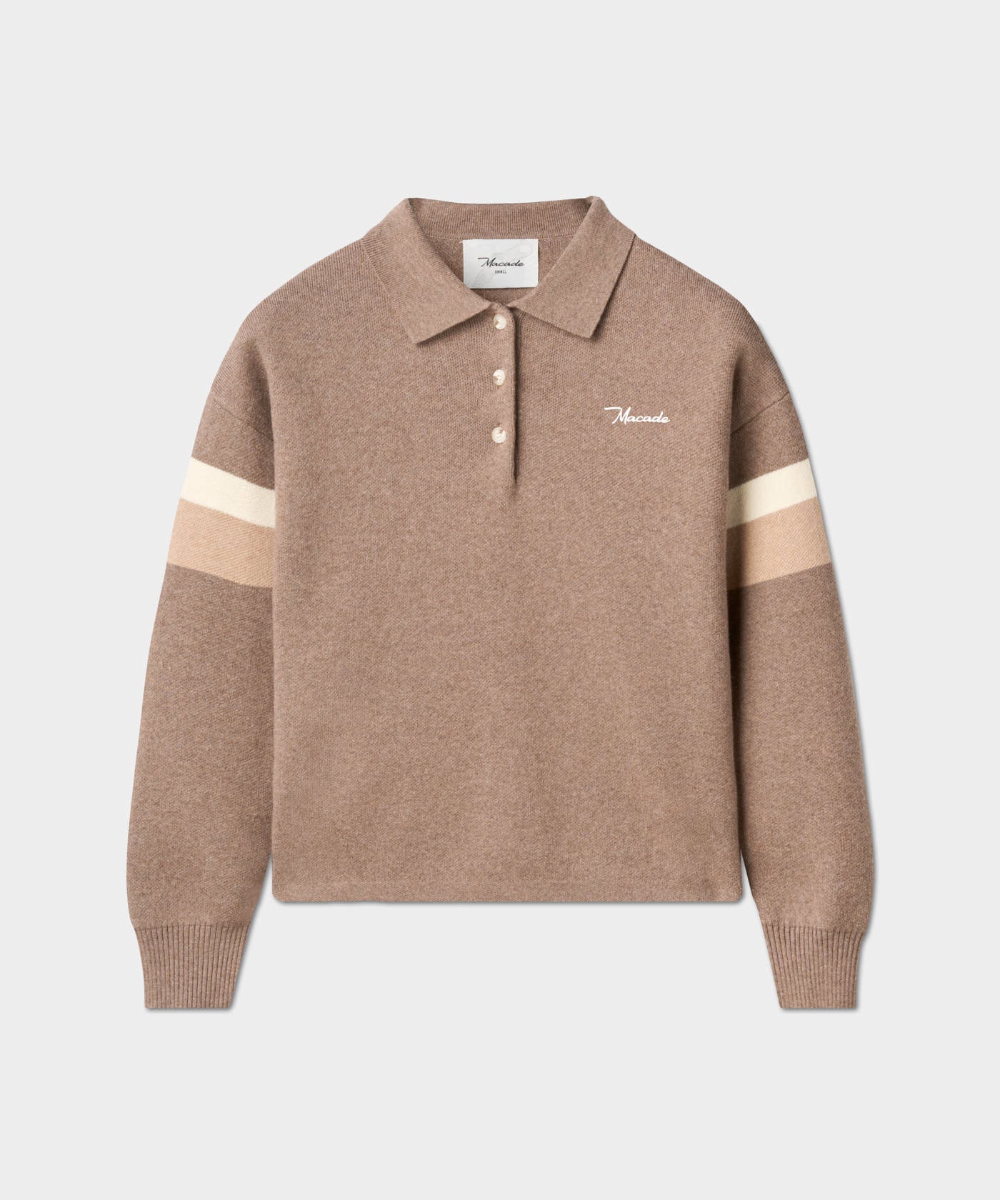 Macade Dömu Lite Knit Polo Sweater
