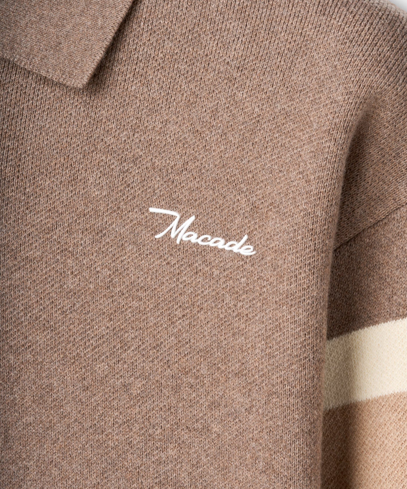 Macade Dömu Lite Knit Polo Sweater