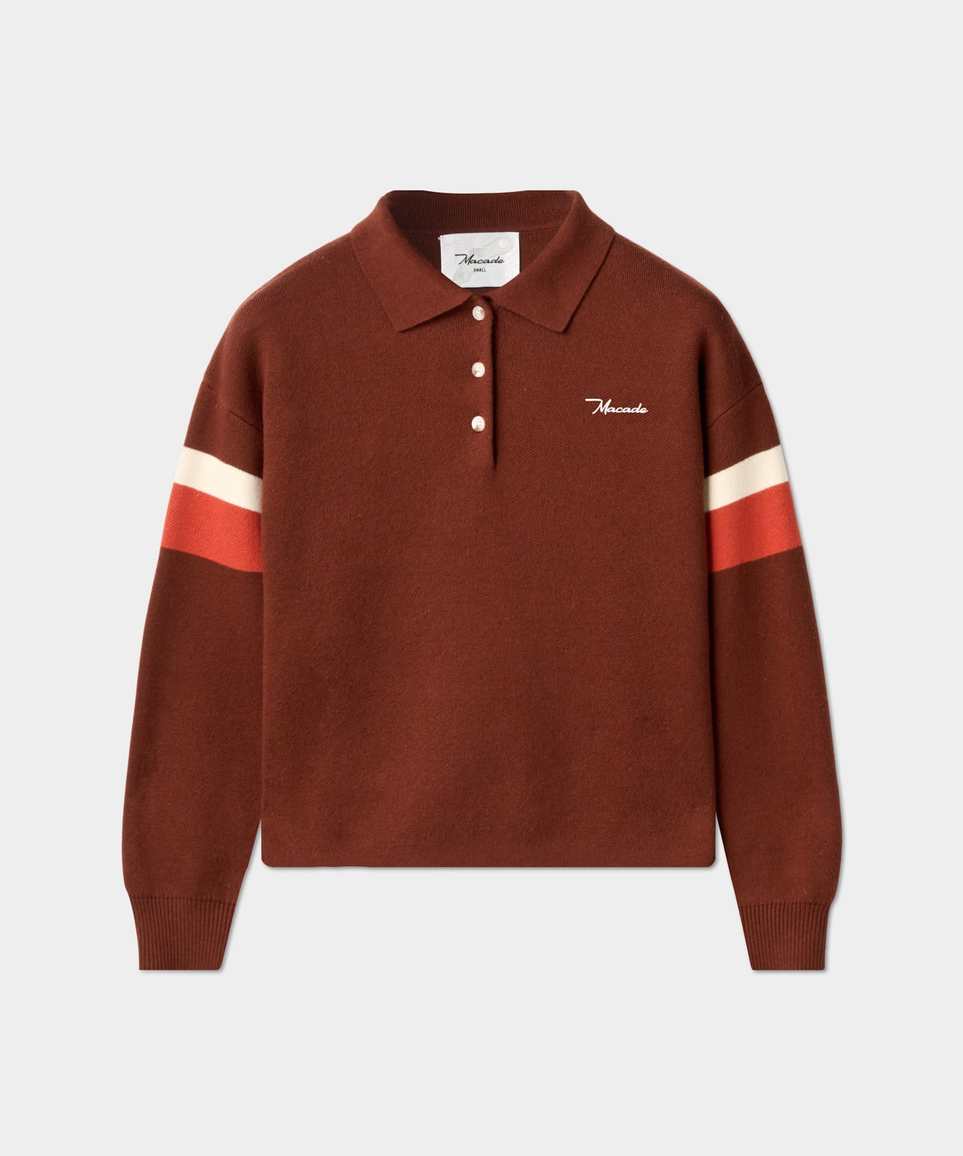 Macade Dömu Lite Knit Polo Sweater