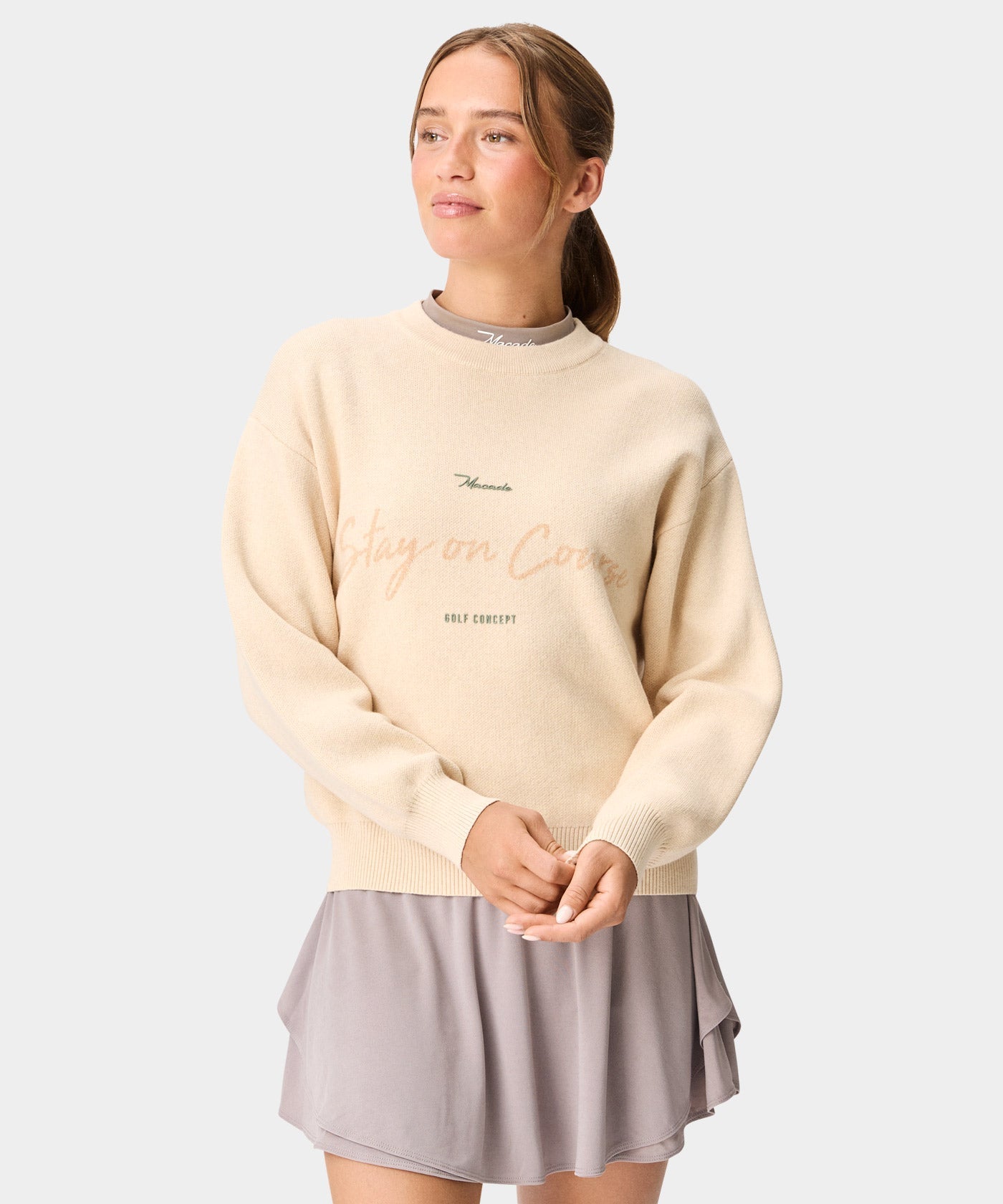 Macade Dömu Cropped TX Knit Sweater