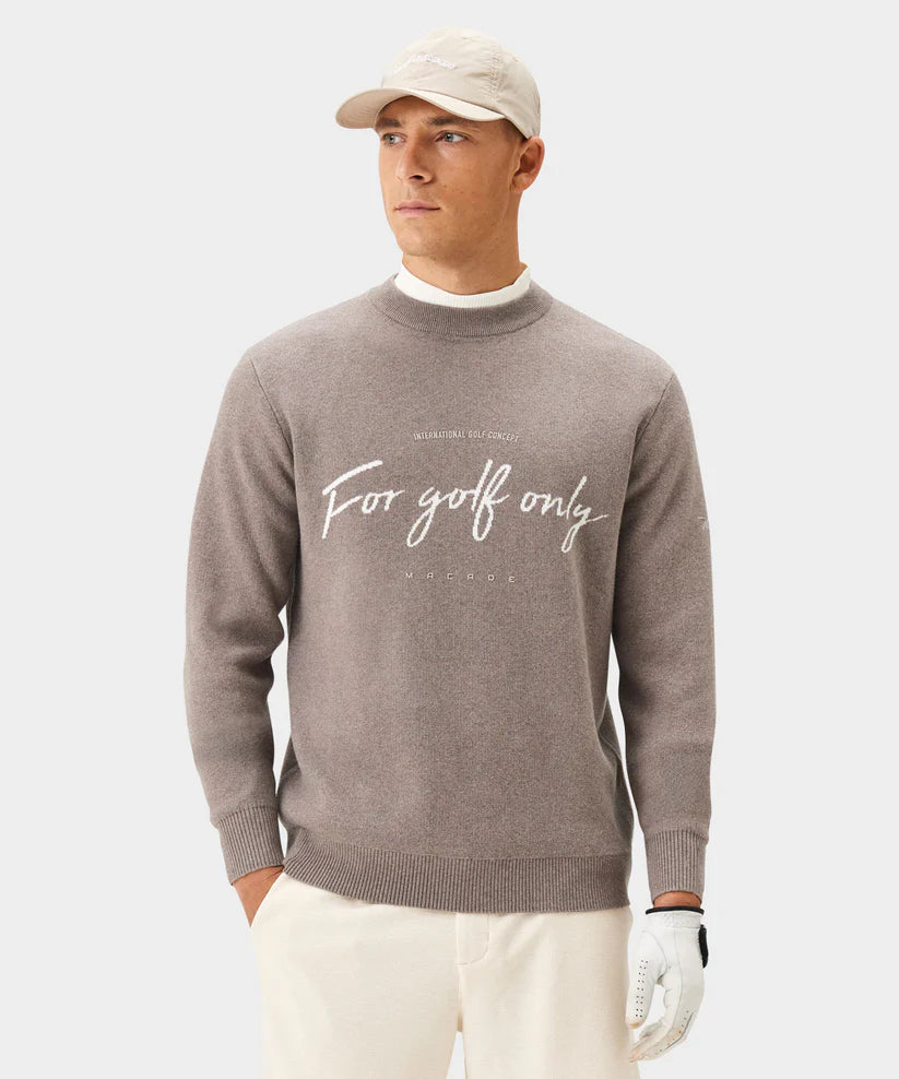 Macade Script Knit Crewneck