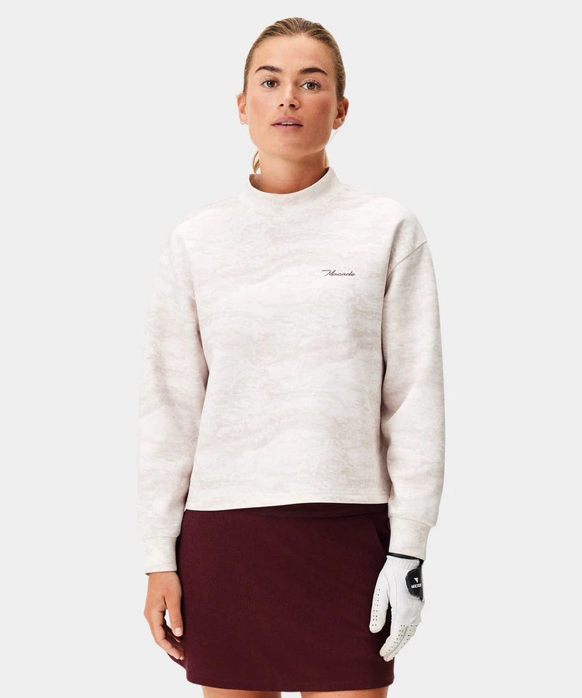 Macade Dömu Marble Mock Neck