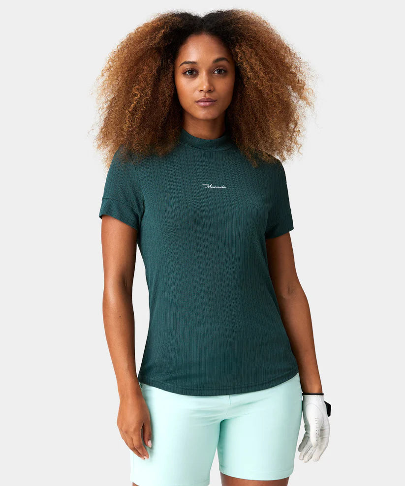 Macade Dömu Mock Neck Shirt