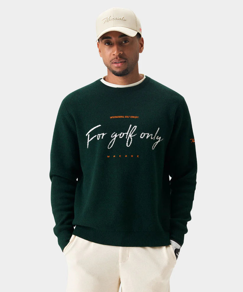 Macade Script Knit Crewneck