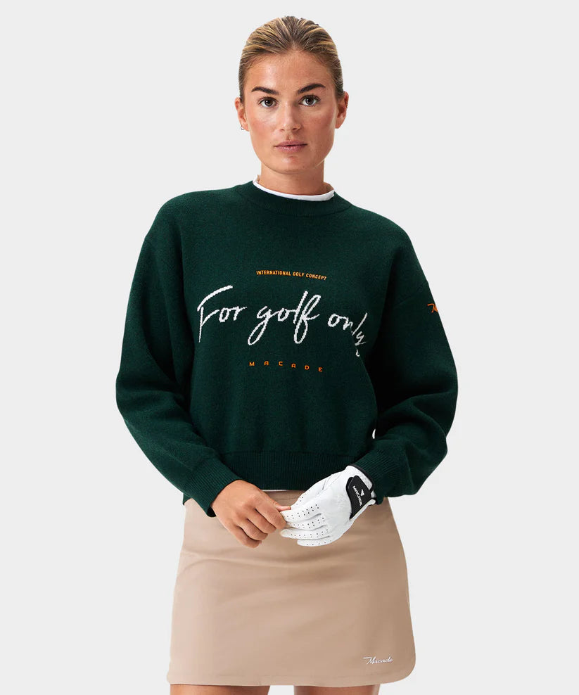 Macade Dömu Script Oversized Knit Sweater