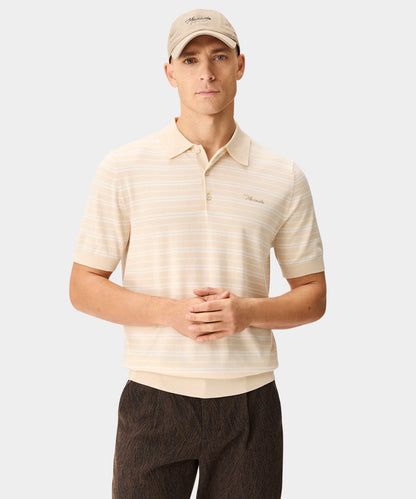 Macade Crossover Striped Knit Shirt
