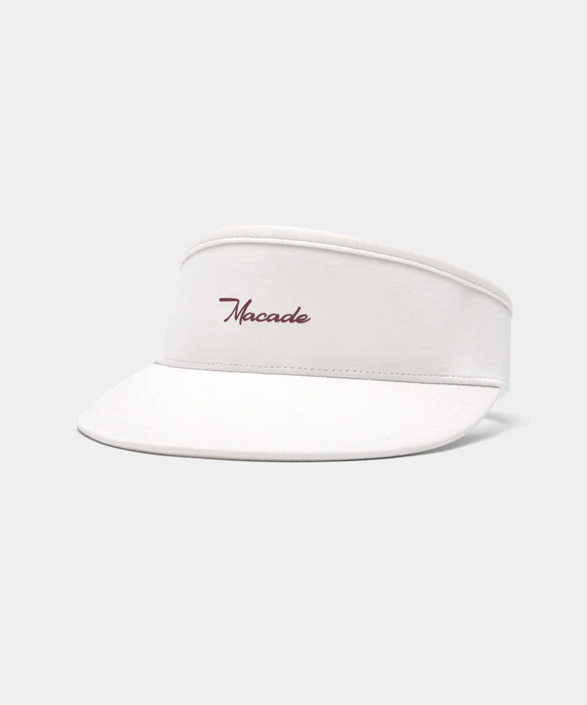 Macade White GT Players Visor