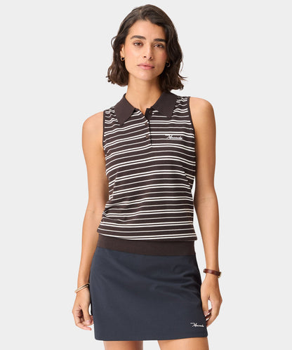 Macade Dömu Crossover Knit Sleeveless Shirt