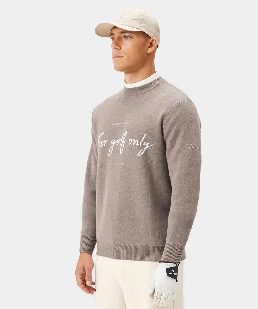 Macade Script Knit Crewneck