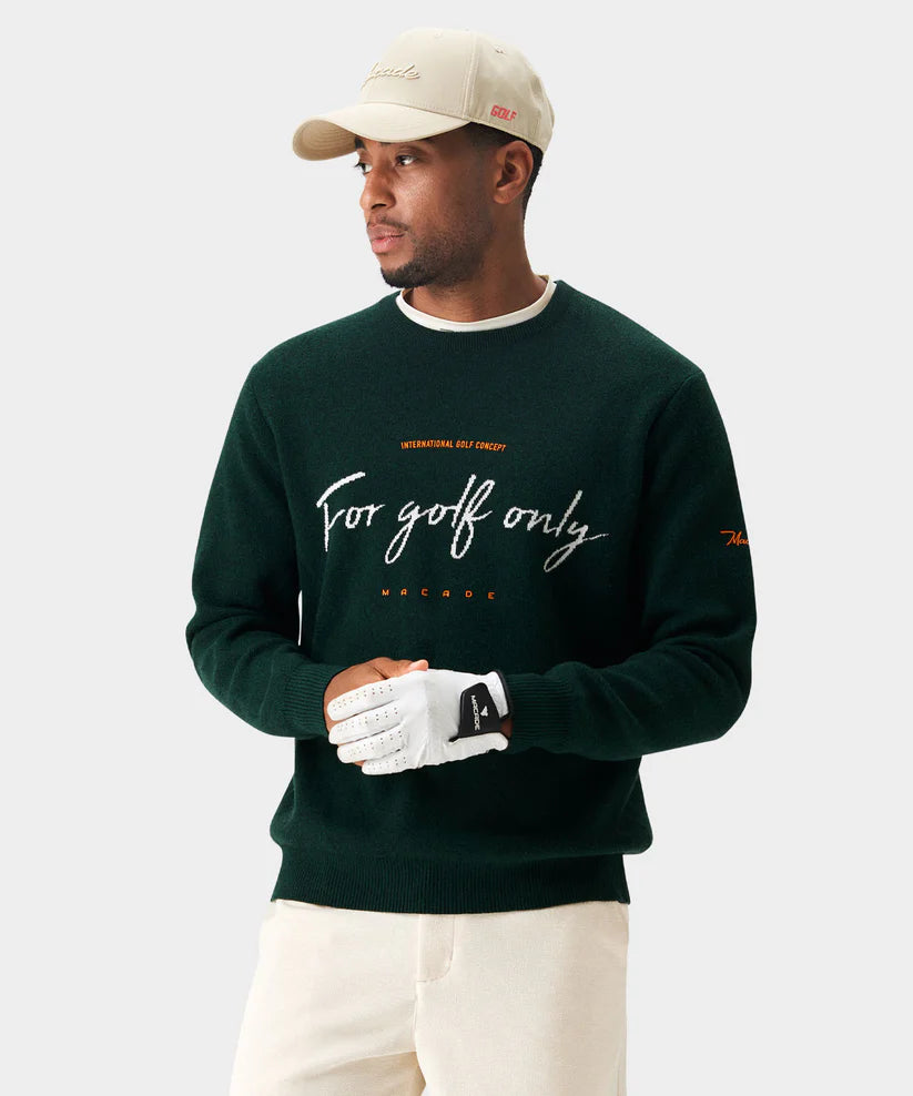 Macade Script Knit Crewneck