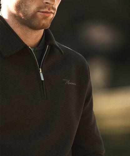 Macade Crossover Long Sleeve Zip Polo