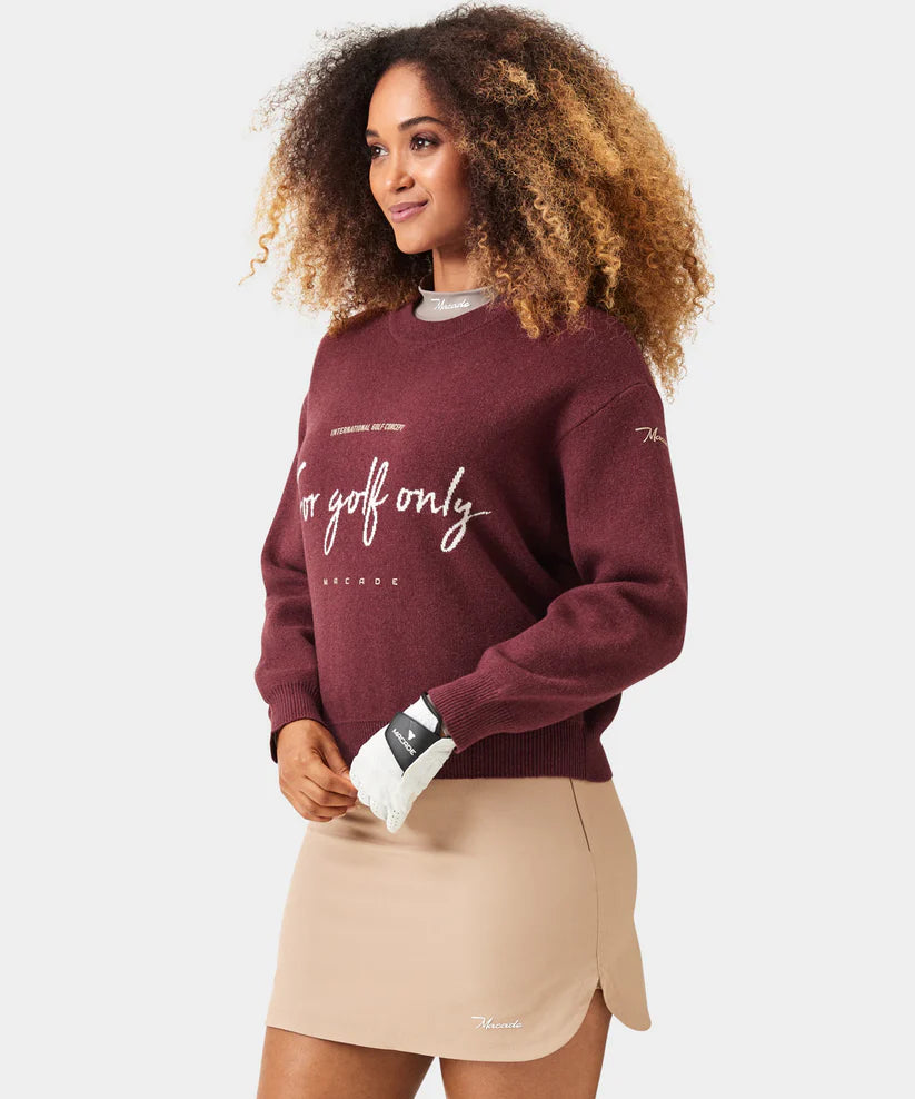 Macade Dömu Script Oversized Knit Sweater