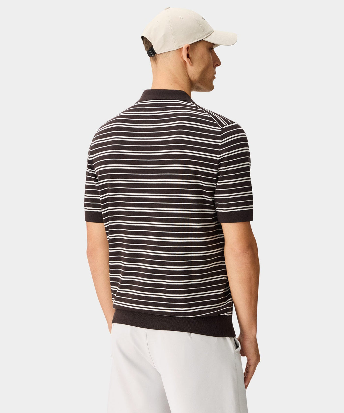 Macade Crossover Striped Knit Shirt
