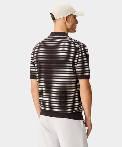 Macade Crossover Striped Knit Shirt
