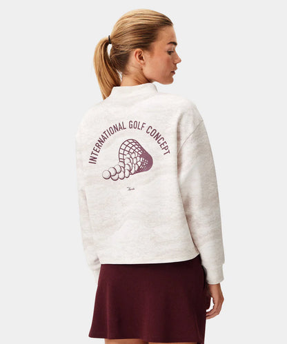 Macade Dömu Marble Mock Neck