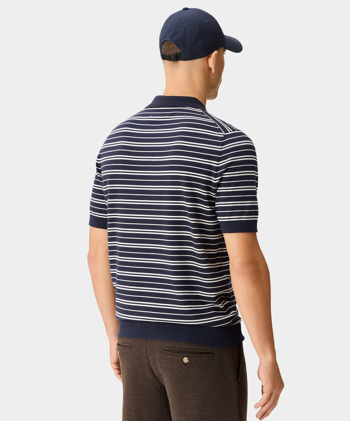 Macade Crossover Striped Knit Shirt