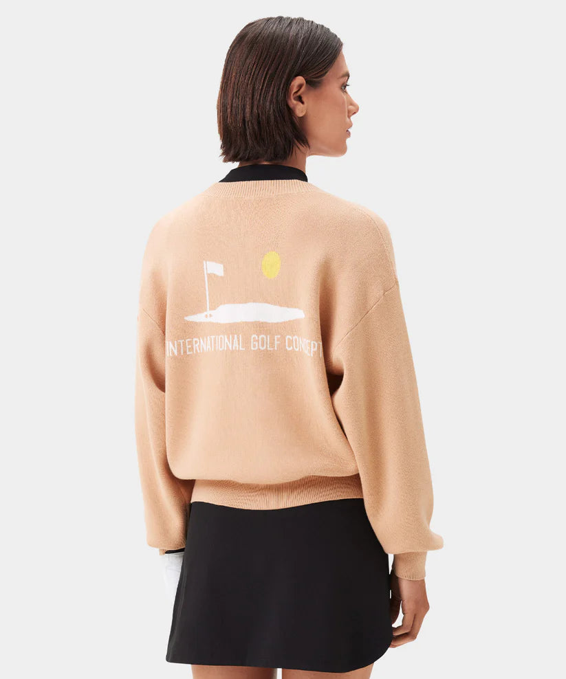 Macade Dömu Oversized Intarsia Sweater