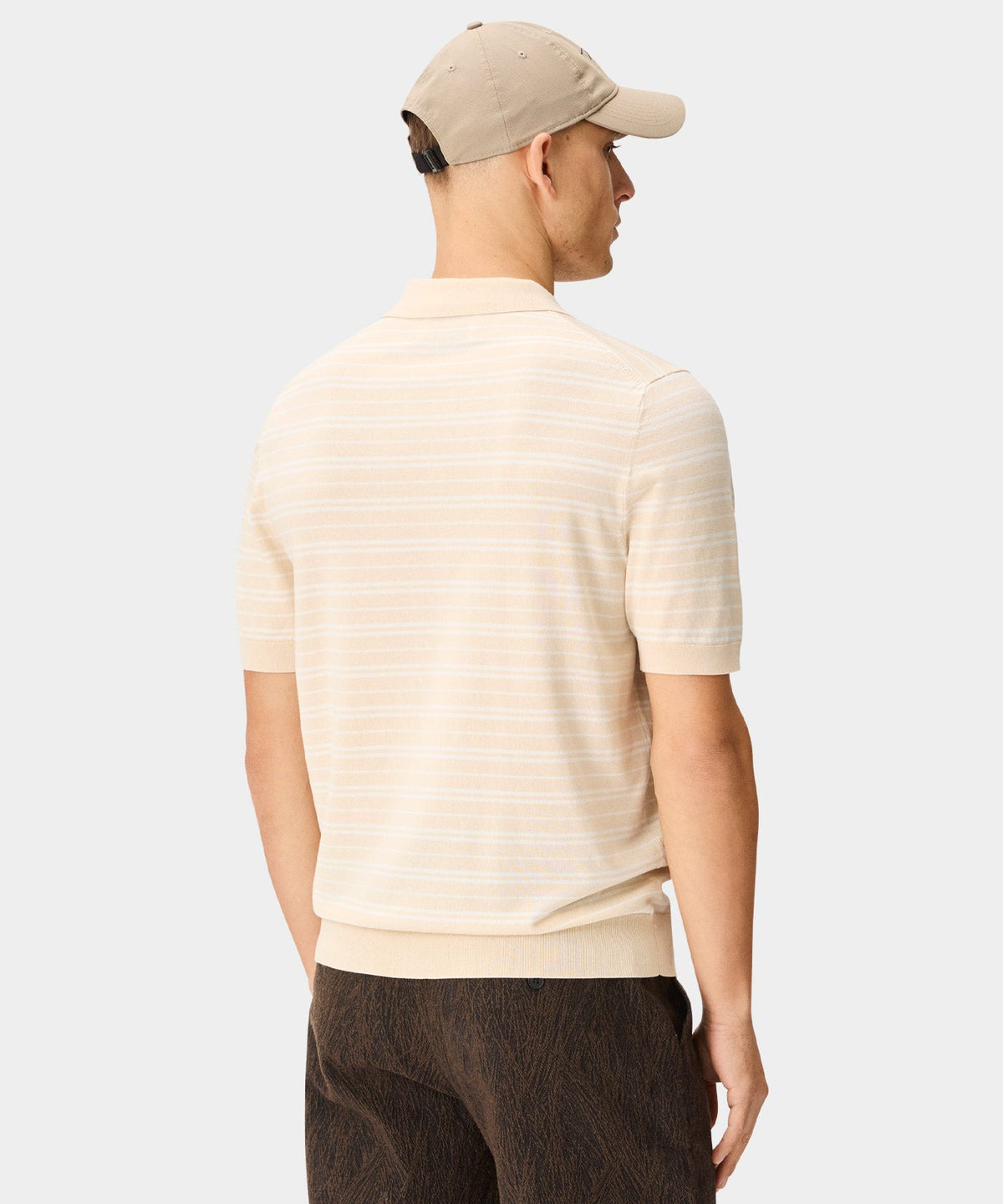 Macade Crossover Striped Knit Shirt