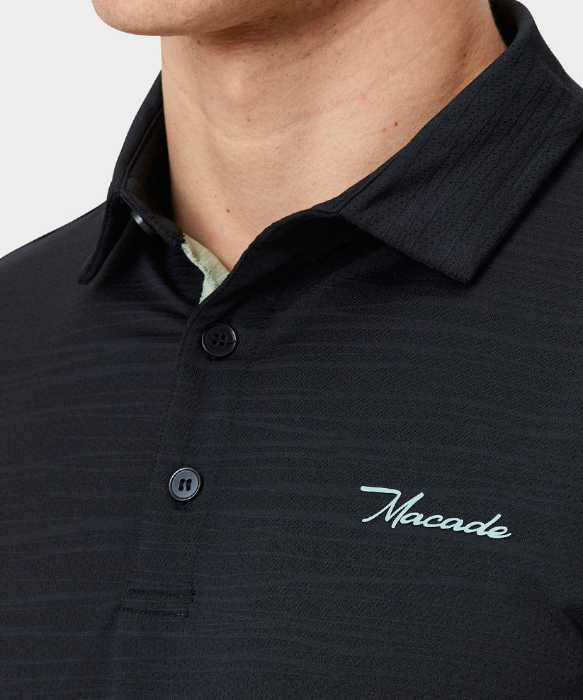 Macade Black Stage Polo Shirt