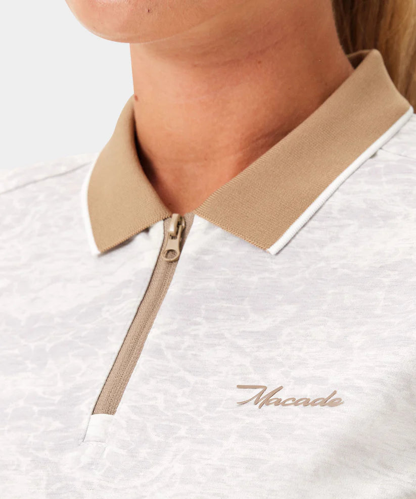 Macade Dömu Players Zip Polo Shirt