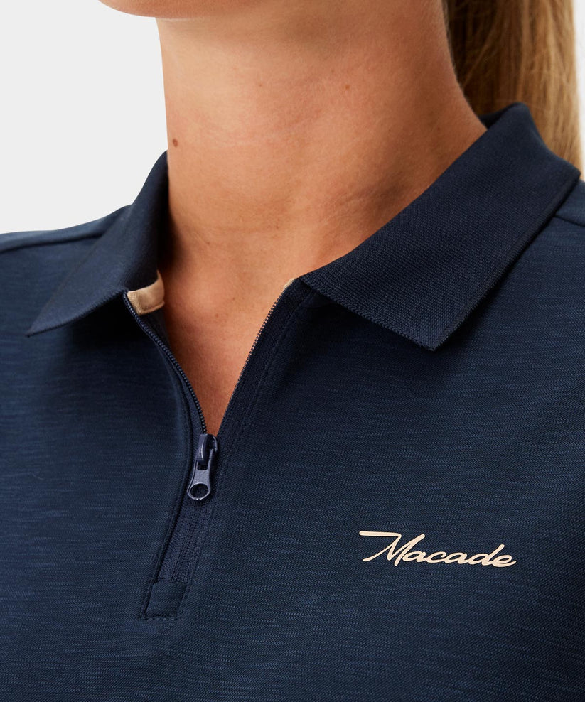 Macade Dömu Players Zip Polo Shirt