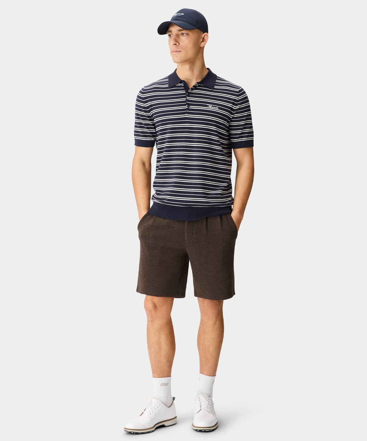 Macade Crossover Striped Knit Shirt