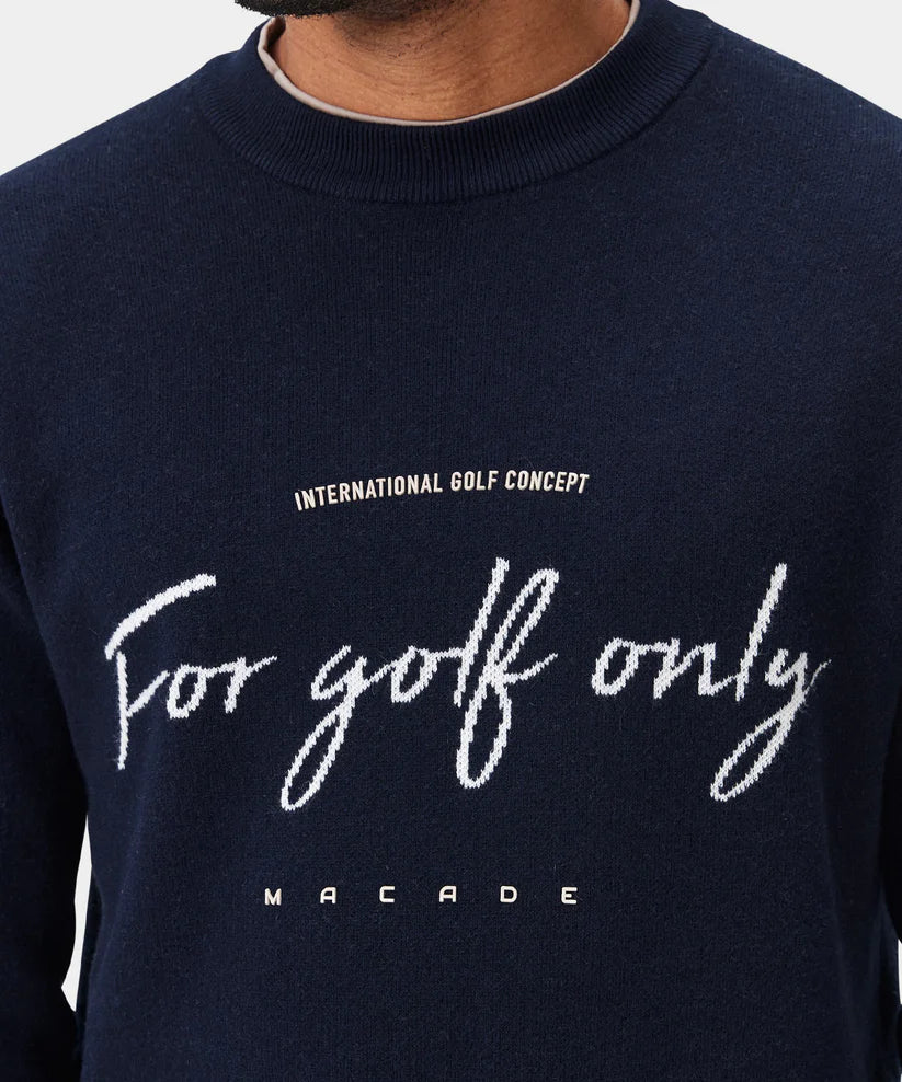 Macade Script Knit Crewneck