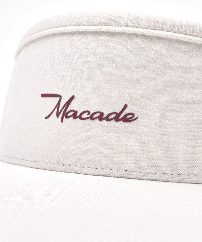 Macade White GT Players Visor